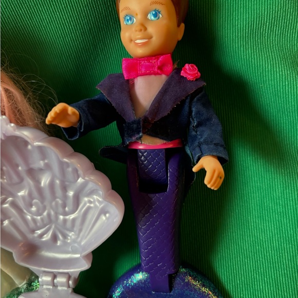 My Pretty Mermaids SEASIDE WEDDING SET 1991 Playskool Bride Groom Merbaby Doll - Picture 4 of 6
